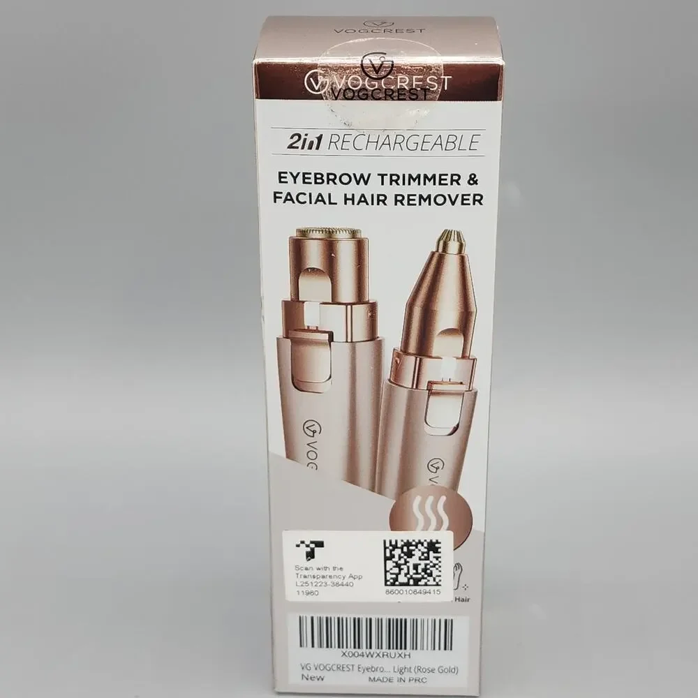 Facial Hair Remover Eyebrow Trimmer Rechargeable Vogcrest